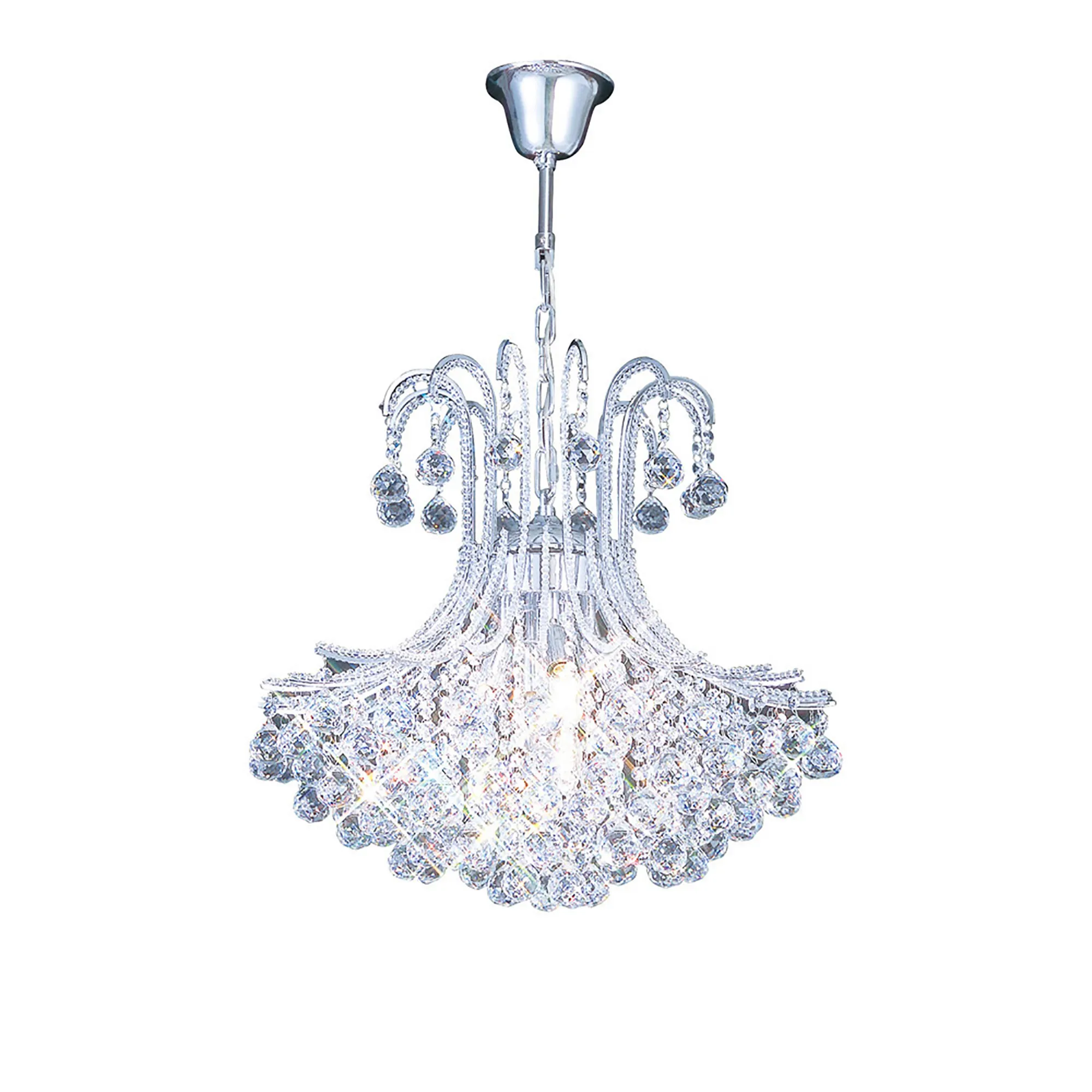Bask Crystal Ceiling Lights Diyas Multi Arm Crystal Fittings